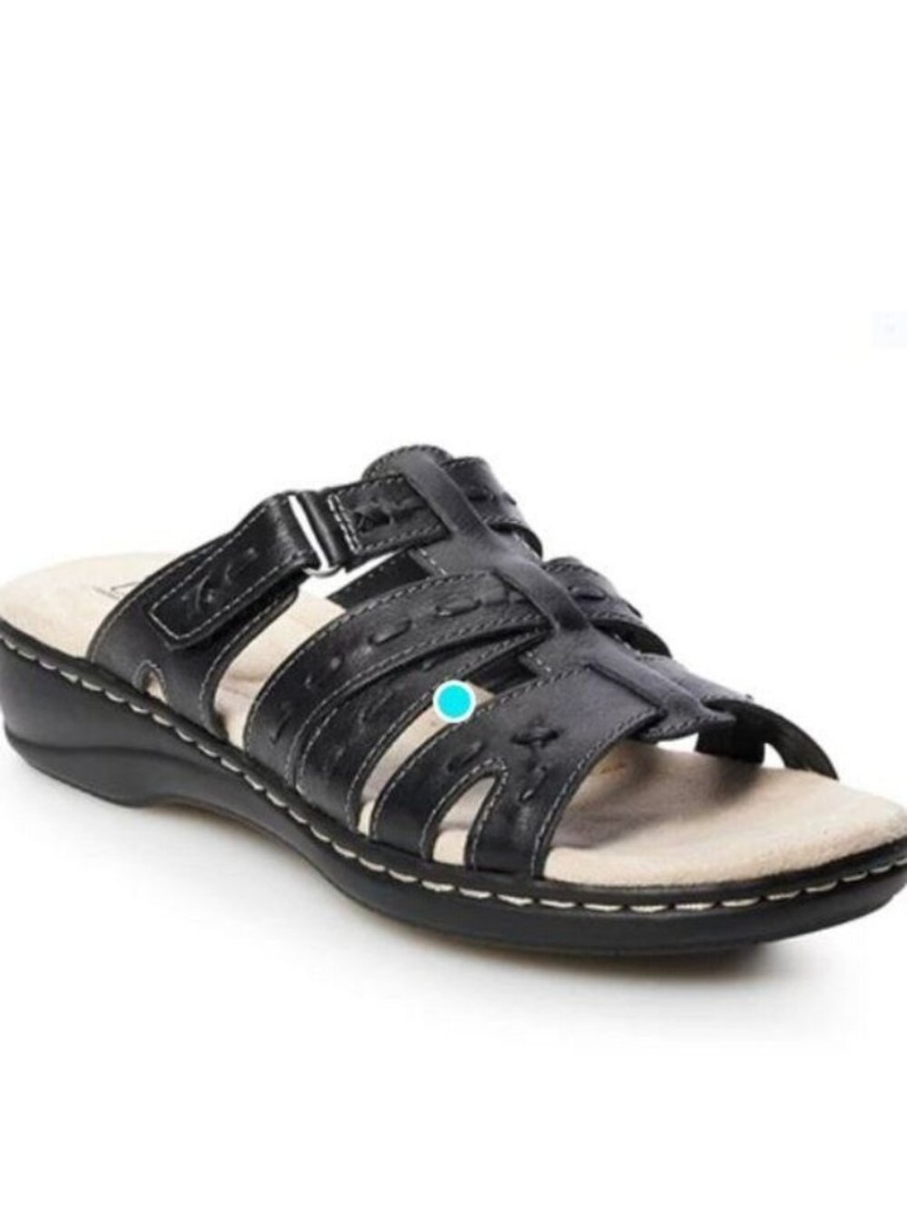 Croft & Barrow Fugue Women's Sandals: Black, Size 7 Wide